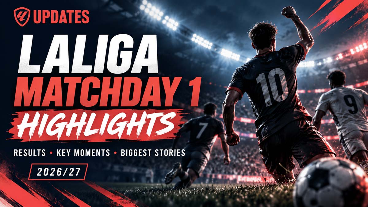Laliga Mathday 1 Highlights - Results, key Moments, Biggest stories