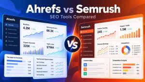 Featured Image of article Ahrefs vs Semrush-SEO Tools