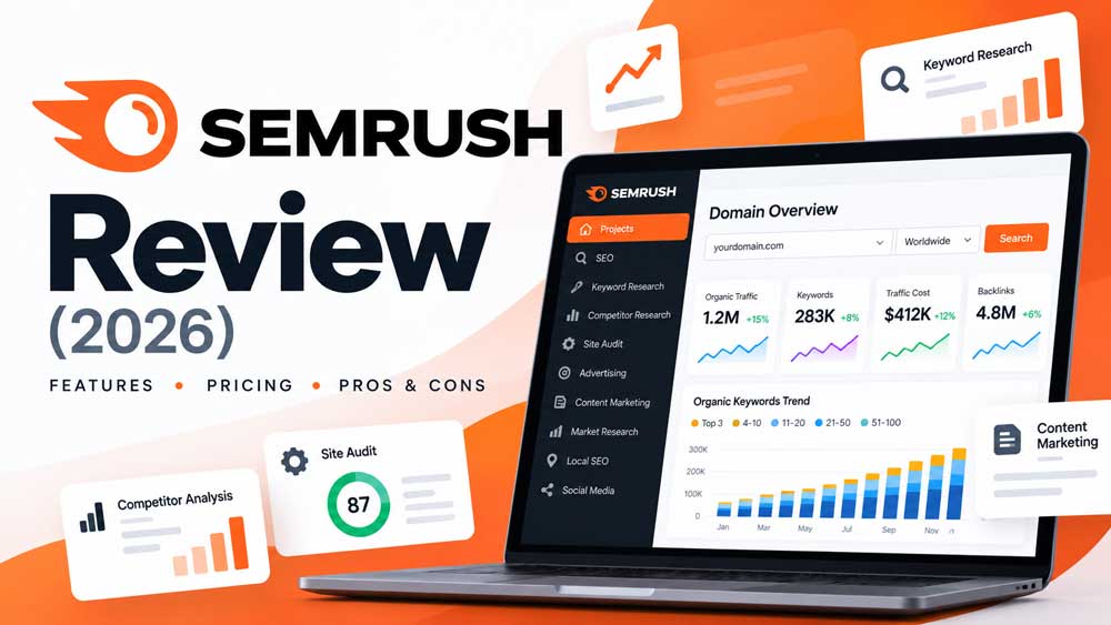 Featured Image of article Semrush Review 2026 Dashboard